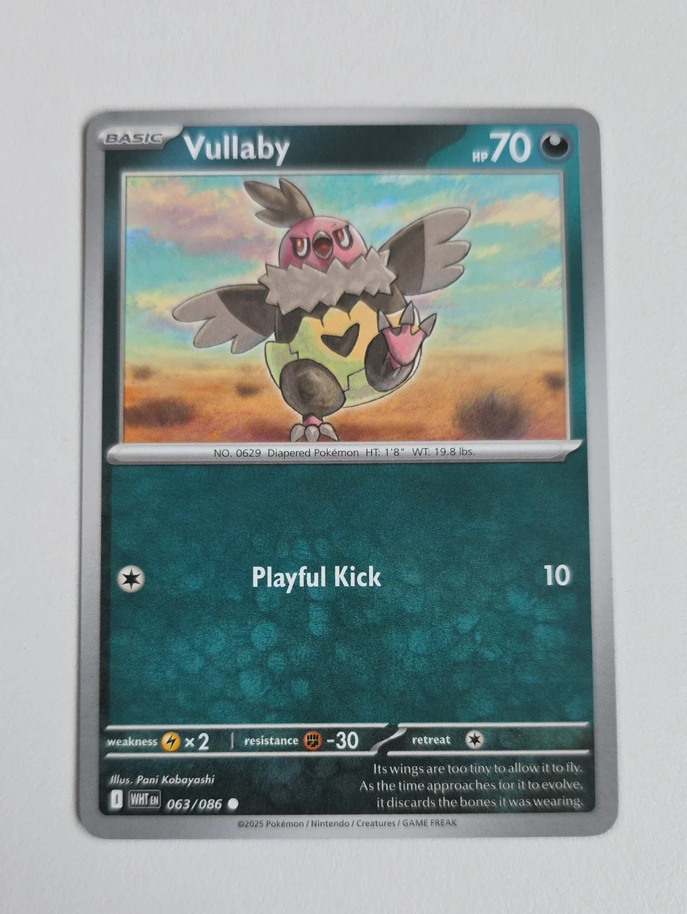 Pokemon Vullaby And Mandibuzz Card